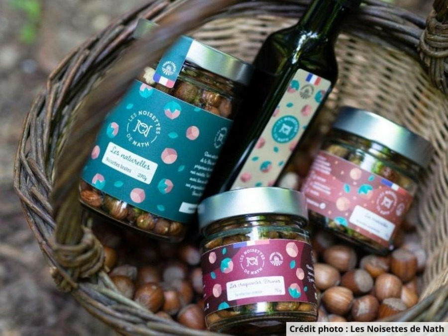 Une gamme de produits à la noisette