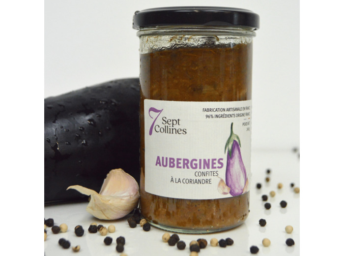 Aubergines confites à la coriandre - 240g