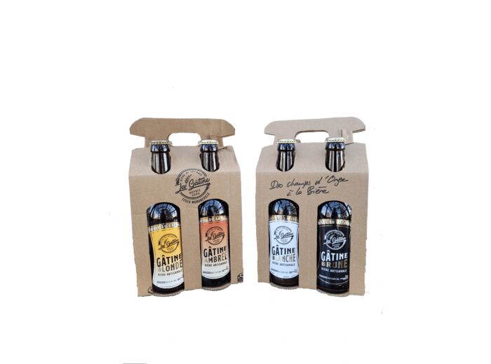 Coffret 4x33 cl 1 Blanche, 1 Blonde, 1 Ambrée, 1 Brune