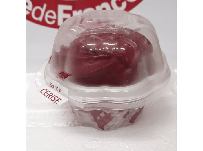 Sorbet CERISE  coupelle individuelle