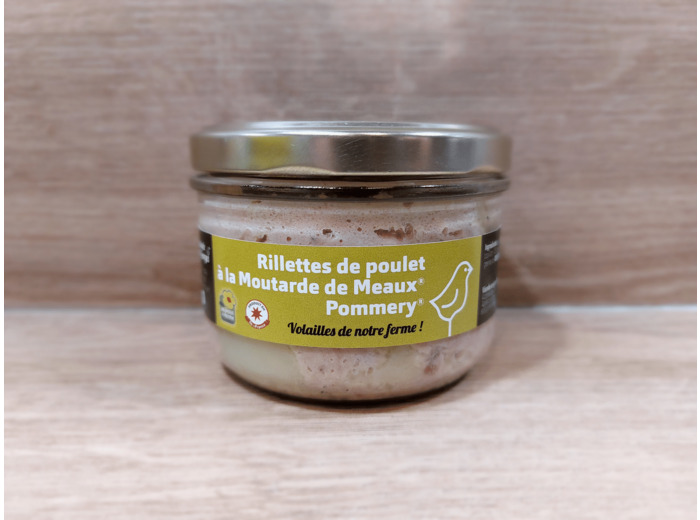 Rillette de poulet à la Moutarde de Meaux Pommery®