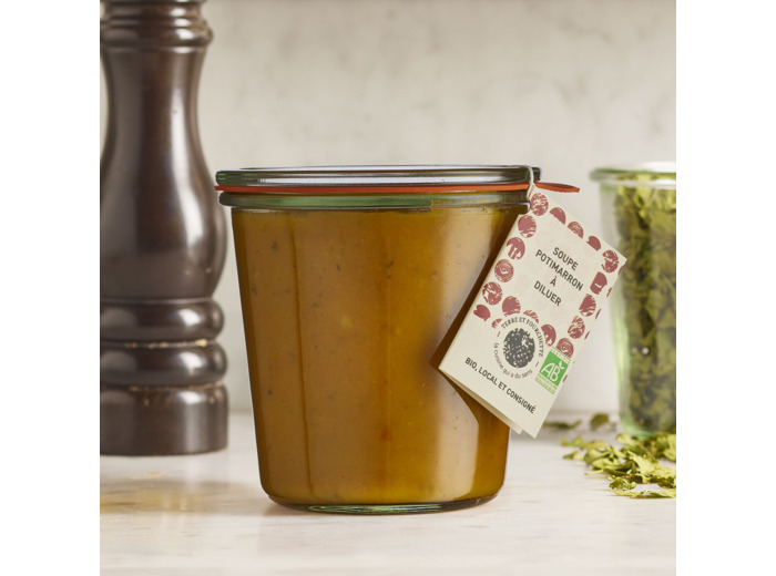 Soupe potimarron en bocal