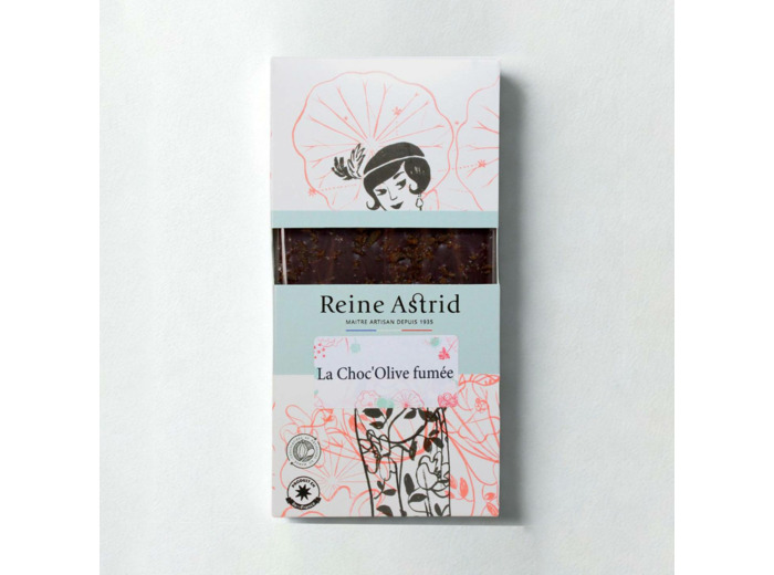 Reine Astrid - Tablette Chocolat Noir 75% Cameroun Olives Choc'Olive 100g