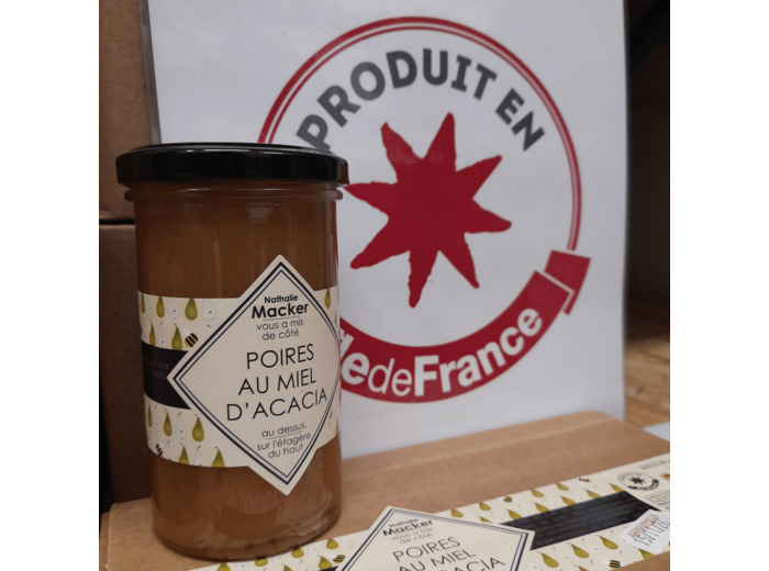 Préparation de POIRE AU MIEL D'ACACIA