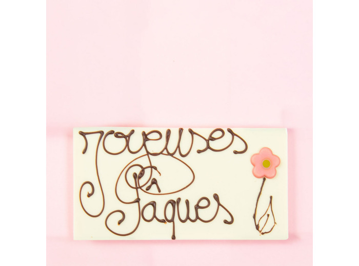 Reine Astrid - Tablette Message Chocolat Blanc Pâques 2025 100g