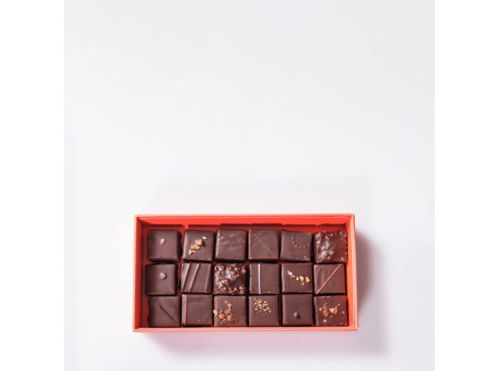 Reine Astrid - Assortiment Chocolats Noir 18 chocolats - 120g