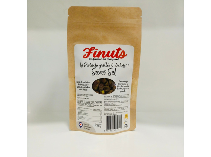 Pistaches Décortiquées Grillées Sans Sel 80g