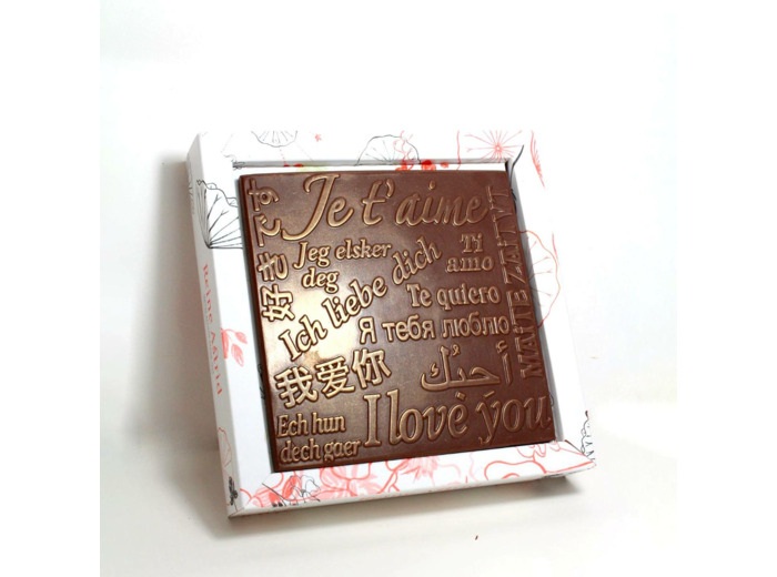 Reine Astrid - Médaillon Chocolat Lait Saint-Valentin 135g