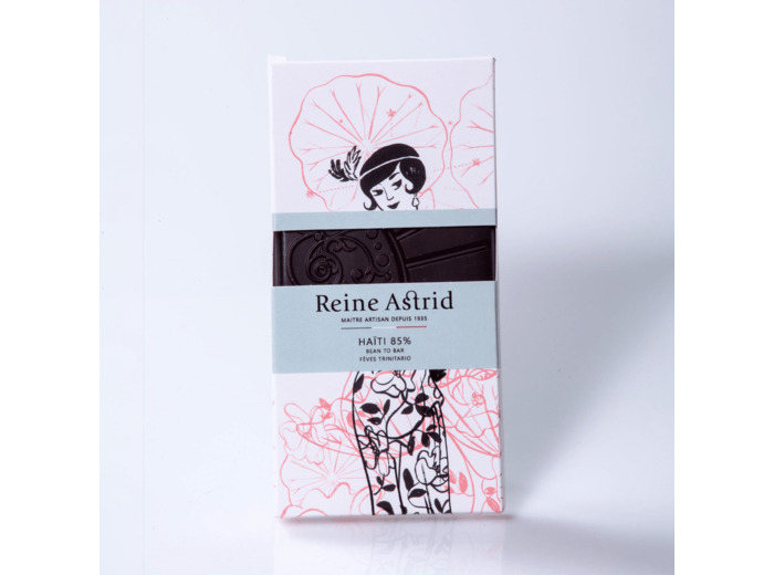 Reine Astrid - Tablette Chocolat Noir 85% Pure Origine Haïti 75g