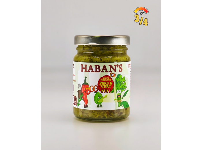 PERS&VERT – Sauce Piquante Artisanale au Persil, Citron Vert et Habanero