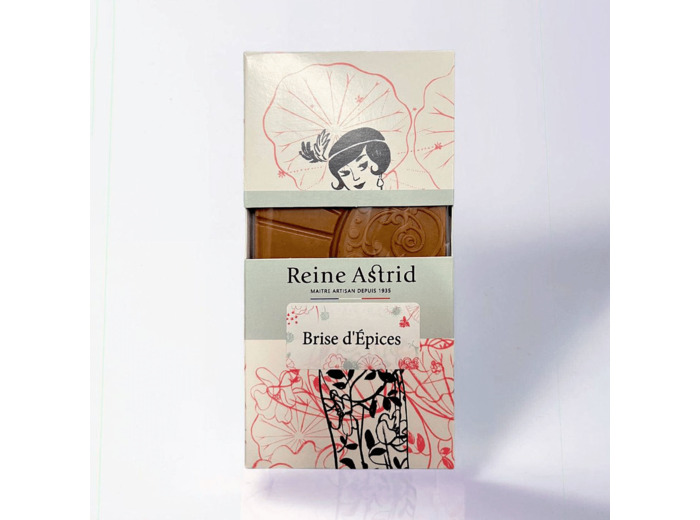 Reine Astrid - Tablette Chocolat Blond Épices 75g