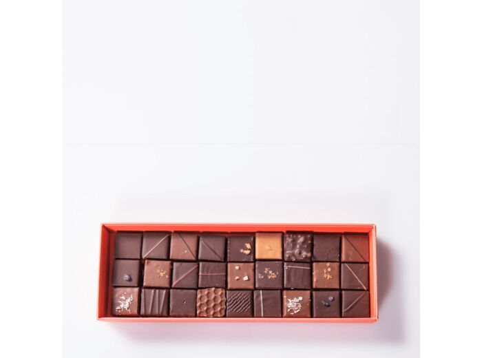 Reine Astrid - Assortiment Chocolats Noir  Lait 27 chocolats - 175g