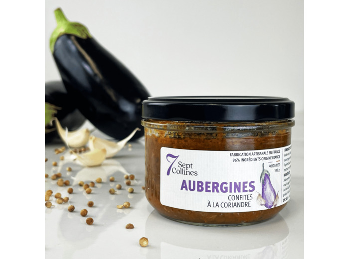 Aubergines confites à la coriandre - 200g