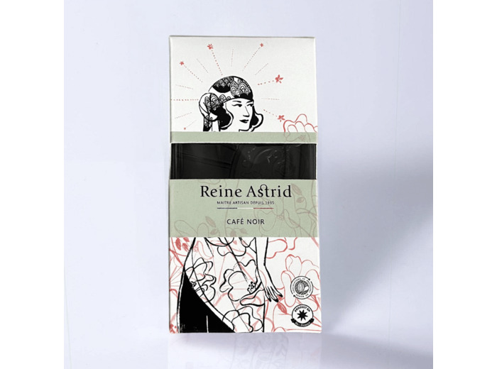 Reine Astrid - Tablette Chocolat Signature Noir Café 75g
