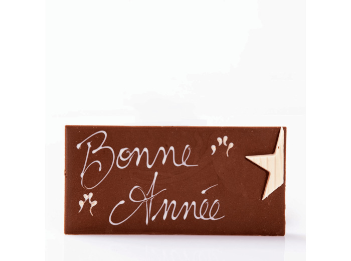 Reine Astrid - Tablette Message Chocolat Lait Bonne Année 100g