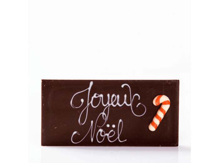 Reine Astrid - Tablette Message Chocolat Noir Joyeux Noël 100g