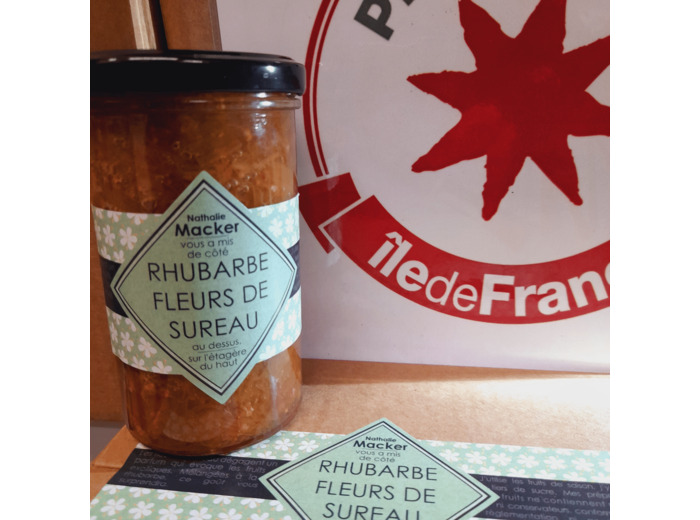 Préparation de RHUBARBE AUX FLEURS DE SUREAU