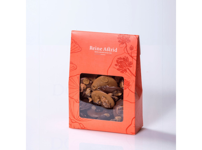 Reine Astrid - Mendiants Chocolat Noir, Lait  Blond 200g