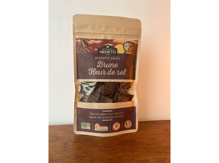 Biscuit salé brune - fleur de sel