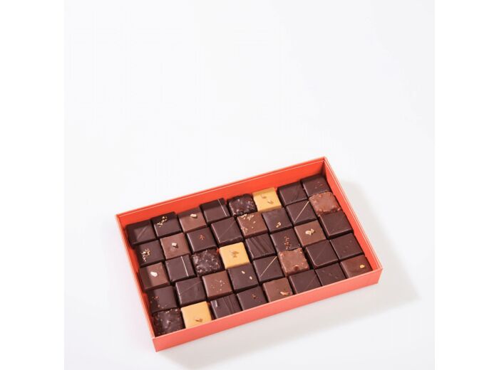 Reine Astrid - Assortiment Chocolats Noir  Lait 40 chocolats - 255g
