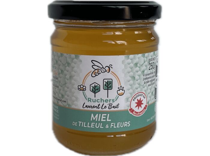 Miel de tilleul et fleurs