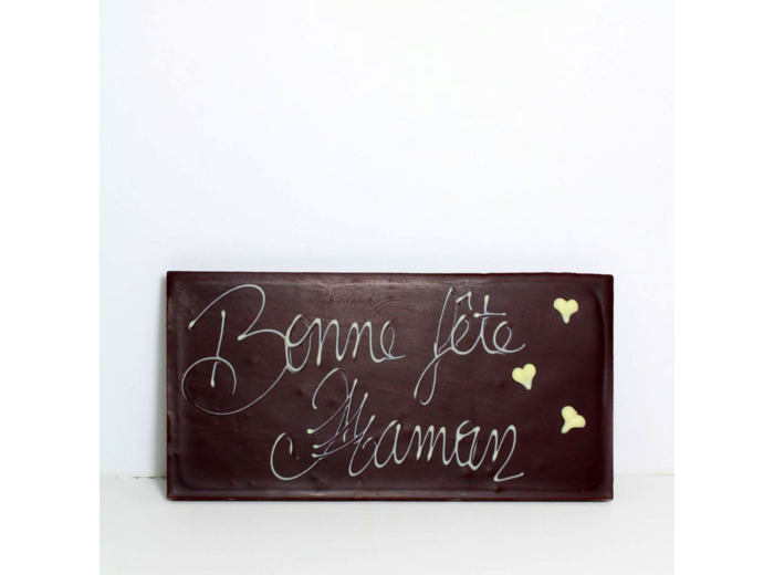 Reine Astrid - Tablette Message Chocolat Noir Bonne Fête Maman 100g