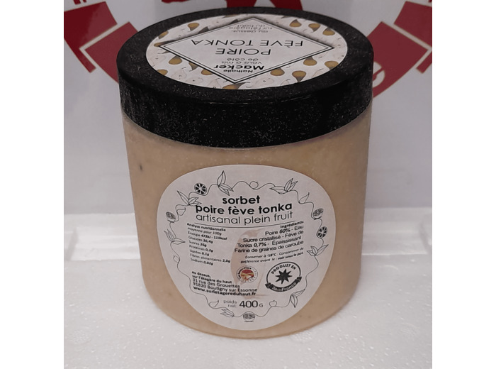 Sorbet POIRE FEVE TONKA pot 0,5L