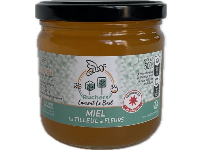 Miel de tilleul et fleurs