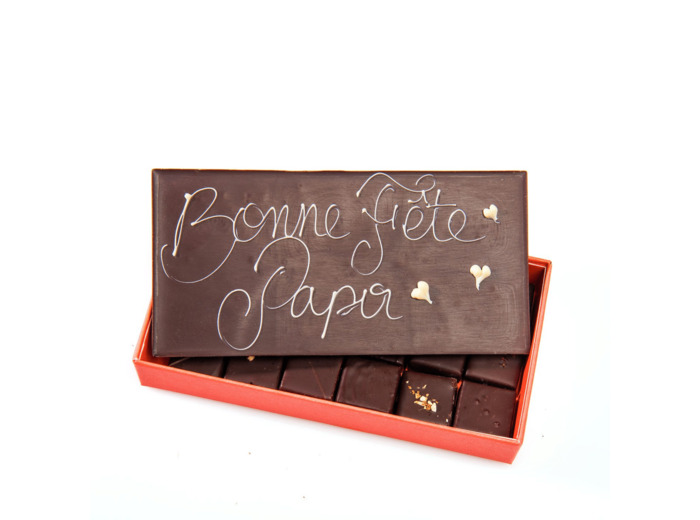 Reine Astrid - Coffret Chocolats Noir Bonne Fête Papa 2024
