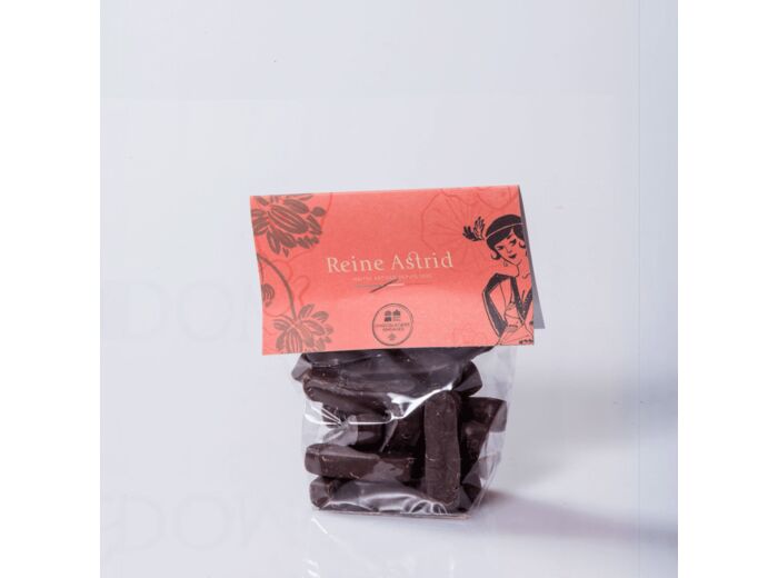 Reine Astrid - Gingembrettes Chocolat Noir 100g