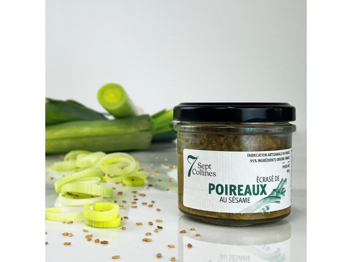 Ecrasé de poireaux au sésame - 100g