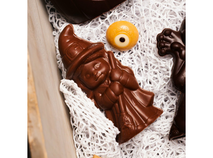 Reine Astrid - Sujet Chocolat Lait - Sorcière Halloween 60g