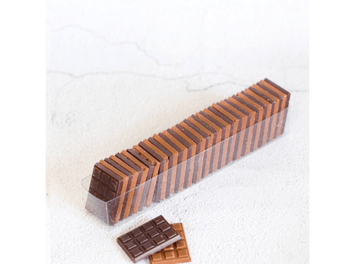 Reine Astrid - Mini Tablettes Chocolat Noir 60%  Lait 42% Cameroun 200g