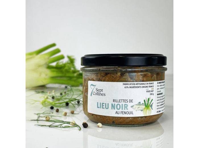 Rillettes de lieu noir au fenouil - 200g