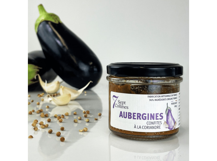 Aubergines confites à la coriandre - 100g