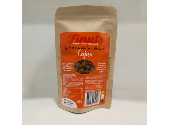 Pistaches Décortiquées Grillées aux Epices Cajun 80g