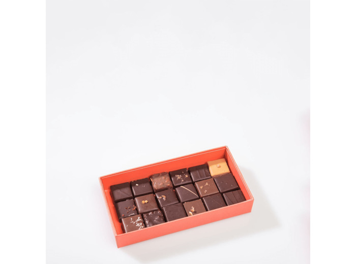 Reine Astrid - Assortiment Chocolats Noir  Lait 18 chocolats - 120g