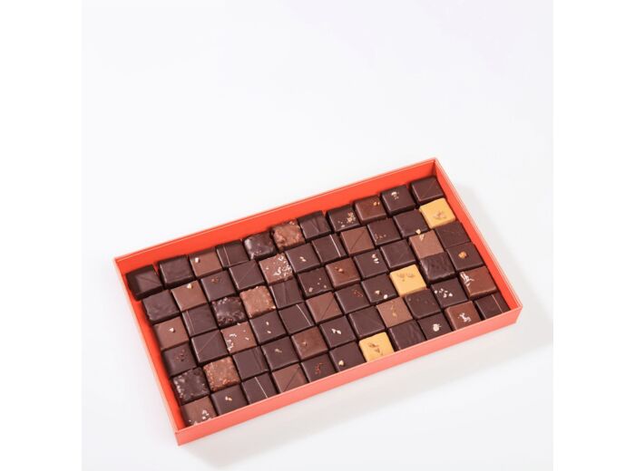 Reine Astrid - Assortiment Chocolats Noir  Lait 66 chocolats - 425g