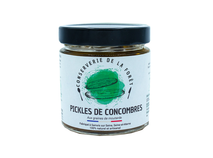 Pickles de concombres aux graines de moutarde