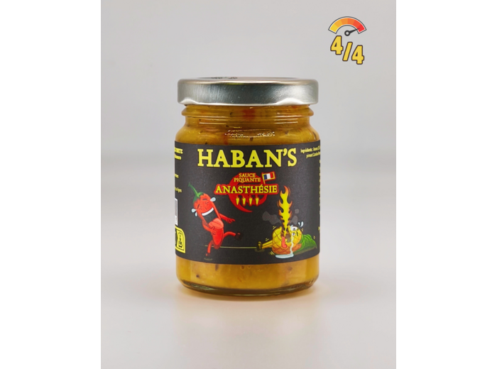 ANASTHESIE - Sauce Piquante Artisanale à l'Ananas, Habanero et Carolina Reaper