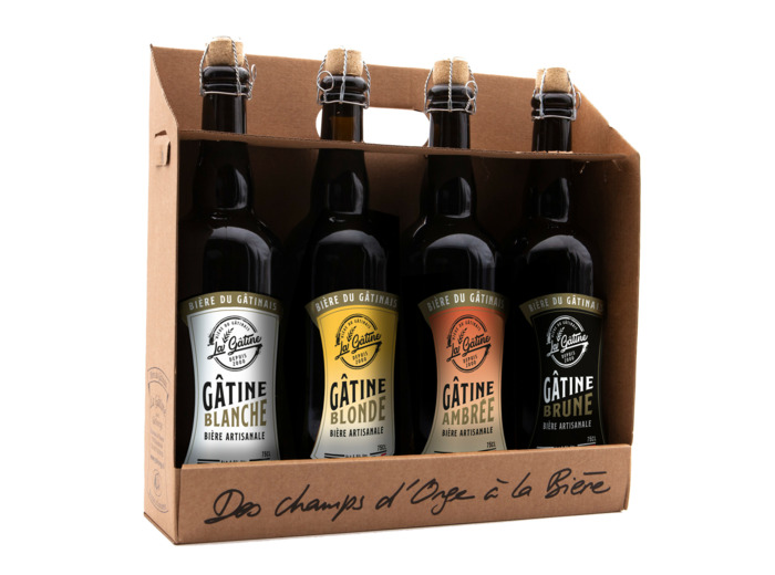 Coffret 4x75 cl Blanche, Blonde, Ambrée, Brune