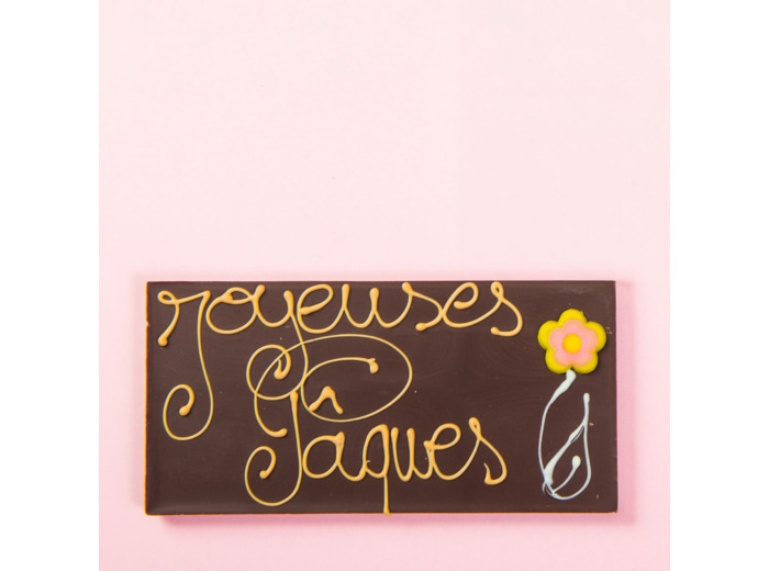 Reine Astrid - Tablette Message Chocolat Noir Pâques 2025 100g