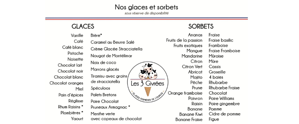 les 3 givrées